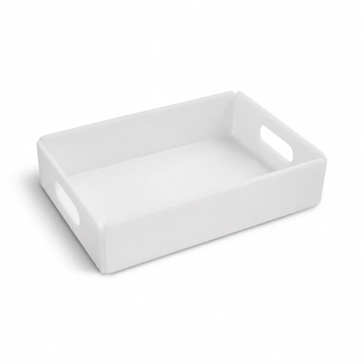 Bandeja de Acrílico M Personalizada em acrílico branco