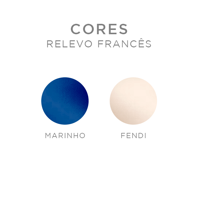 Cores do Relevo Francês: marinho e fendi