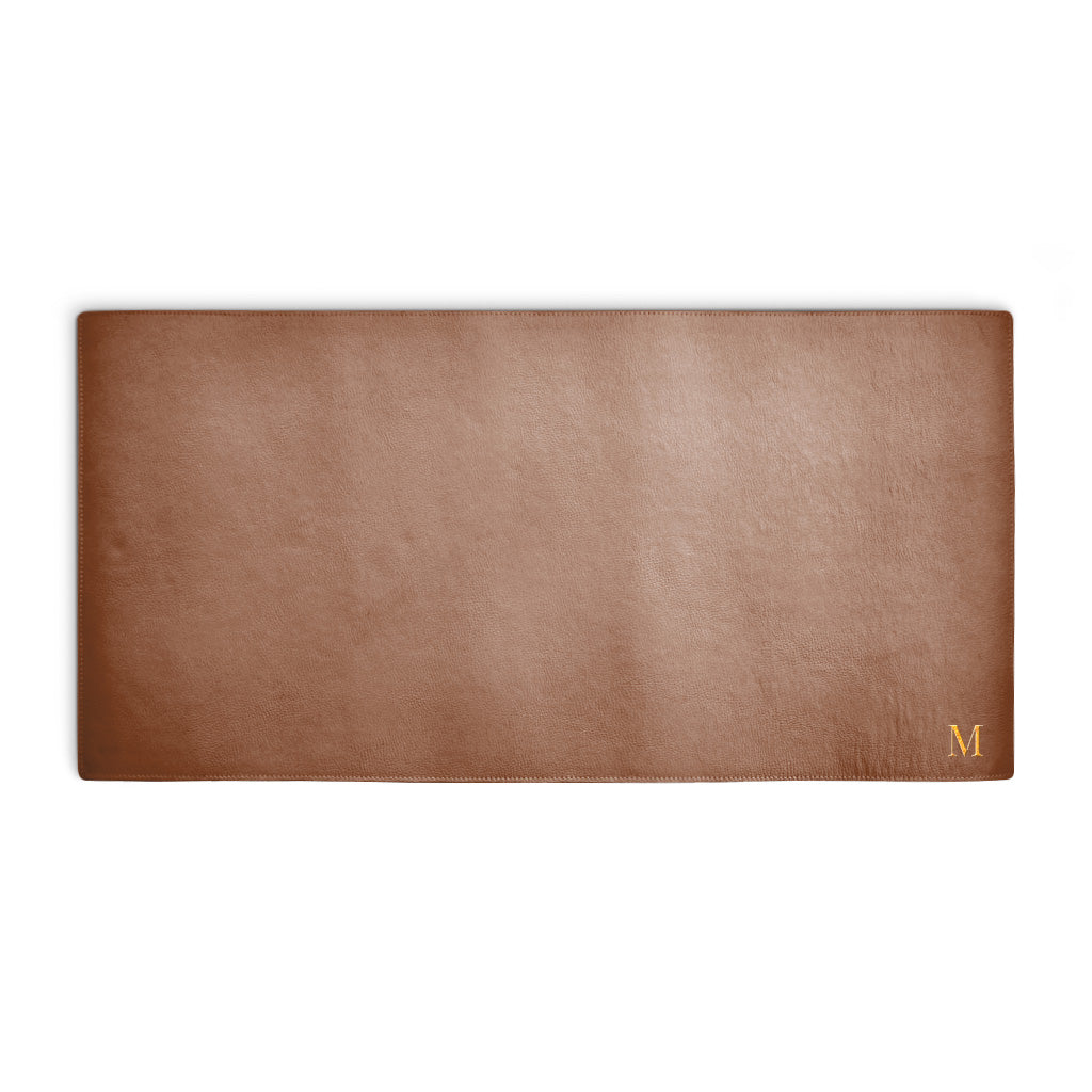 Deskpad de Couro Personalizado — deskpad caramelo