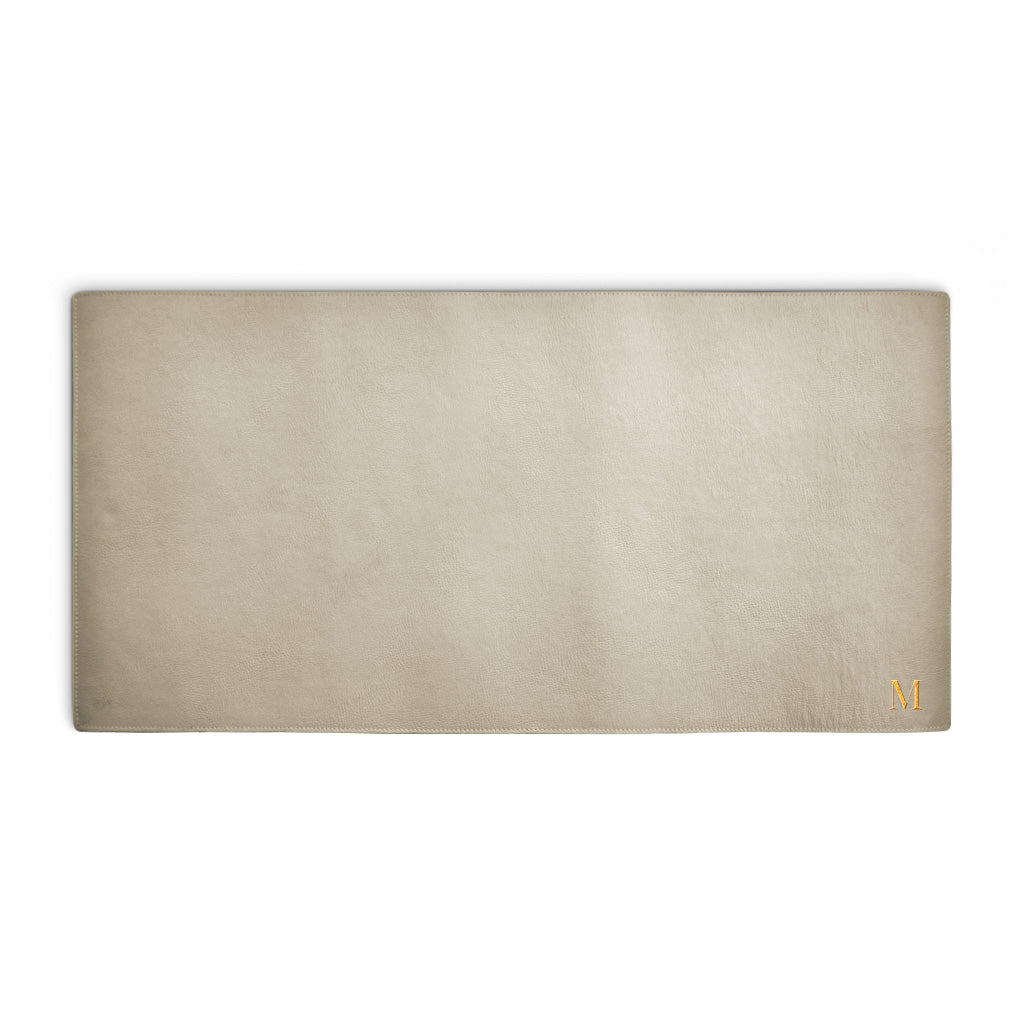 Deskpad de Couro Personalizado — deskpad off white