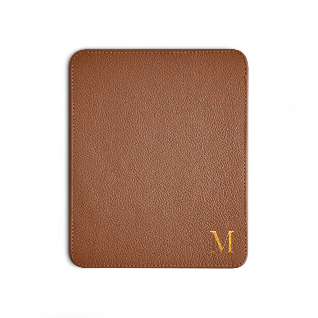 Mousepad de Couro Personalizado — mousepad caramelo