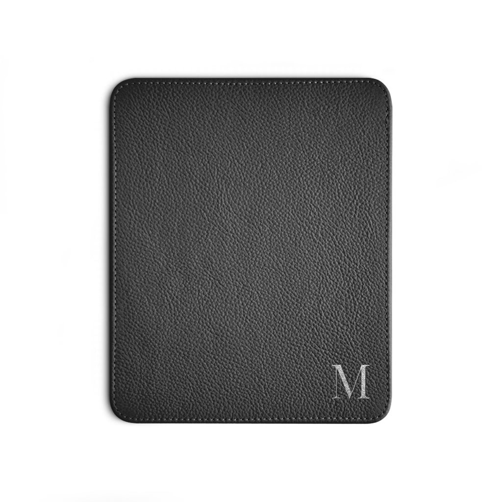 Mousepad de Couro Personalizado — mousepad preto