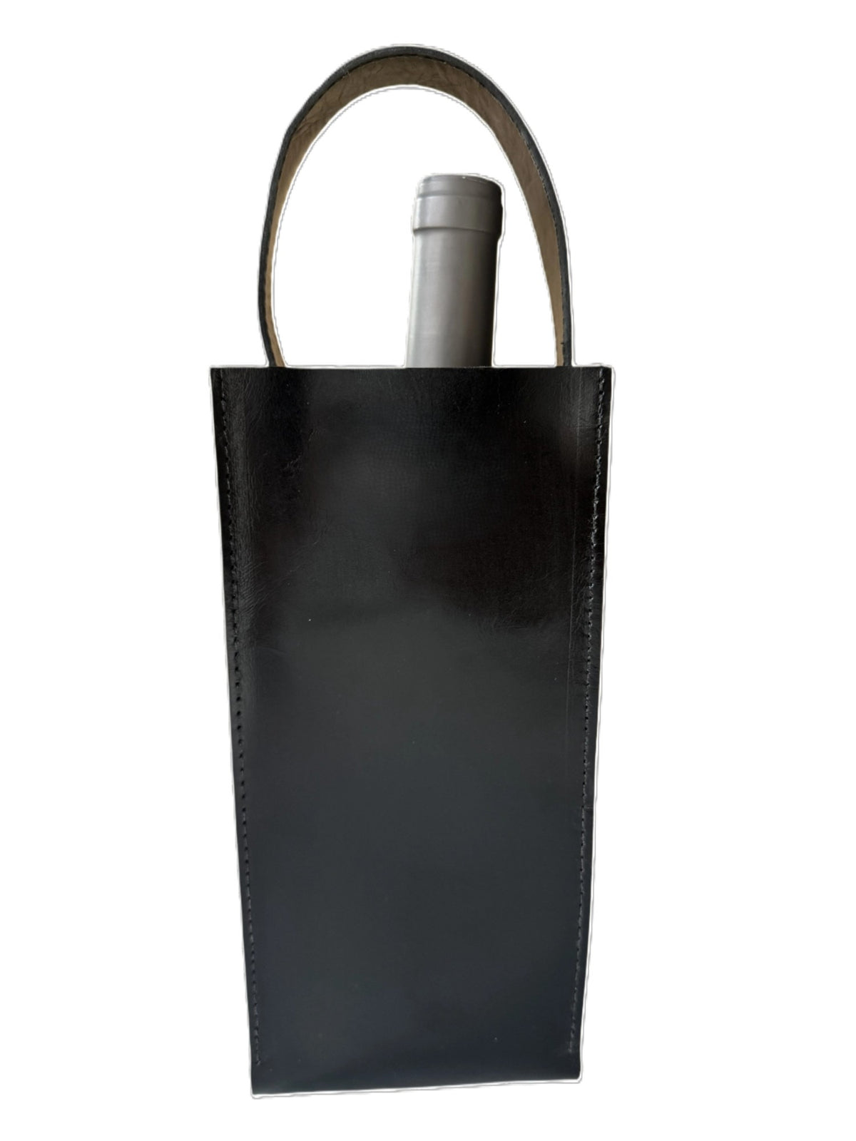 Wine bag de couro personalizada com garrafa de vinho