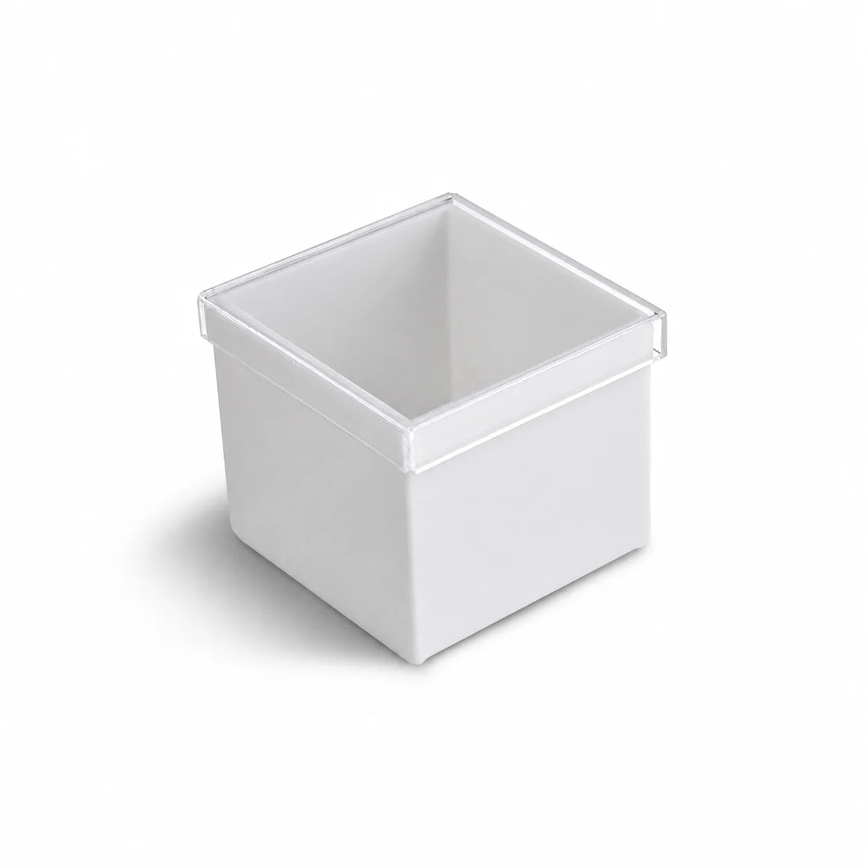 Pote Organizador de Acrílico Grande em acrílico branco